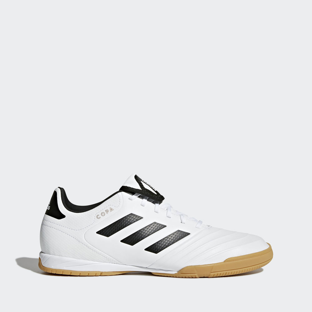 Adidas Copa Tango 18.3 Indoor - ποδοσφαιρικα παπουτσια ανδρικα - Ασπρα/Μαυρα/Χρυσο Χρωμα,Μέγεθος: EU